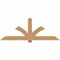 Ekena Millwork Redmond Smooth Timber Gable Bracket, Western Red Cedar, 84"W x 31"H x 5 1/2"D x 5 1/2"F, 9/12 Pitch GBW084X31X0606RED00SWR - alternate 1
